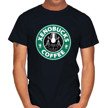 Xenobucks Coffee - Mens T-Shirts RIPT Apparel Small / Black