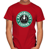 Xenobucks Coffee - Mens T-Shirts RIPT Apparel Small / Red