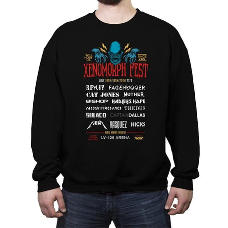 Xenofest - Crew Neck Sweatshirt Crew Neck Sweatshirt RIPT Apparel