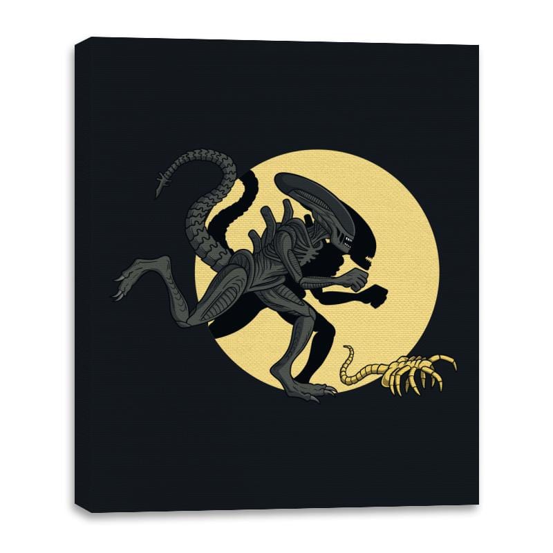Xenomorph Adventures - Canvas Wraps Canvas Wraps RIPT Apparel 16x20 / Black