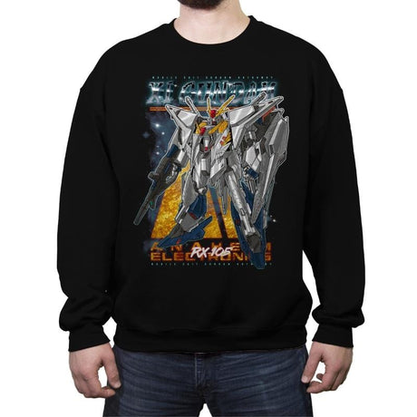XI GUNDAM - Crew Neck Sweatshirt Crew Neck Sweatshirt RIPT Apparel Small / Black
