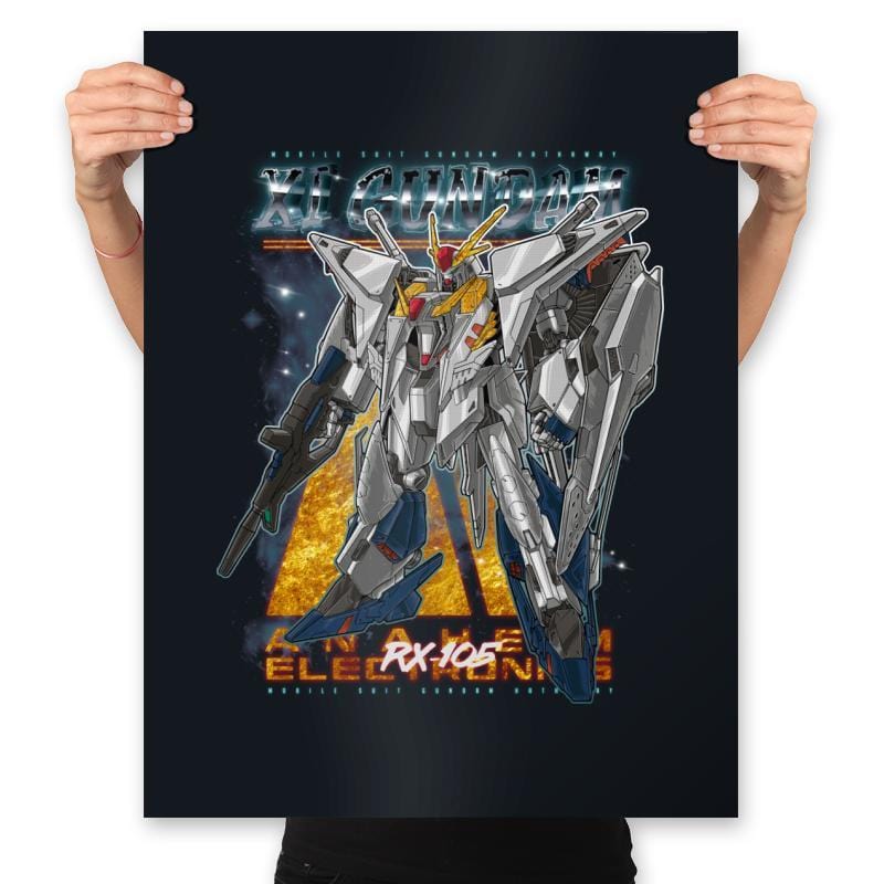 XI GUNDAM - Prints Posters RIPT Apparel 18x24 / Black
