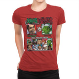 Xmas Fighter - Home Alone 2 vs The Grinch - Womens Premium T-Shirts RIPT Apparel Small / Red