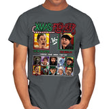 Xmas Fighter - Home Alone - Mens T-Shirts RIPT Apparel Small / Charcoal