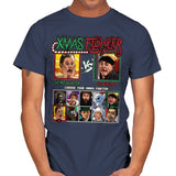 Xmas Fighter - Home Alone - Mens T-Shirts RIPT Apparel Small / Navy