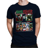 Xmas Fighter - Muppets Christmas vs Gremlins - Mens Premium T-Shirts RIPT Apparel Small / Midnight Navy