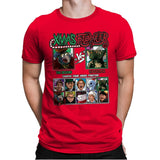 Xmas Fighter - Muppets Christmas vs Gremlins - Mens Premium T-Shirts RIPT Apparel Small / Red