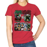 Xmas Fighter - Muppets Christmas vs Gremlins - Womens T-Shirts RIPT Apparel Small / Red