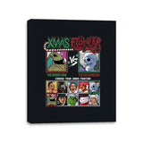 Xmas Fighter - Nightmare Before Christmas - Canvas Wraps Canvas Wraps RIPT Apparel 11x14 / Black