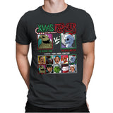 Xmas Fighter - Nightmare Before Christmas - Mens Premium T-Shirts RIPT Apparel Small / Heavy Metal