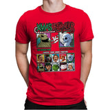 Xmas Fighter - Nightmare Before Christmas - Mens Premium T-Shirts RIPT Apparel Small / Red