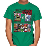 Xmas Fighter - Nightmare Before Christmas - Mens T-Shirts RIPT Apparel Small / Kelly