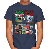 Xmas Fighter - Nightmare Before Christmas - Mens T-Shirts RIPT Apparel Small / Navy