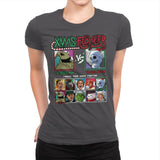 Xmas Fighter - Nightmare Before Christmas - Womens Premium T-Shirts RIPT Apparel Small / Heavy Metal