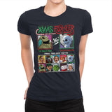 Xmas Fighter - Nightmare Before Christmas - Womens Premium T-Shirts RIPT Apparel Small / Midnight Navy