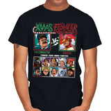 Xmas Fighter - Polar Express vs Jingle All The Way - Mens T-Shirts RIPT Apparel Small / Black