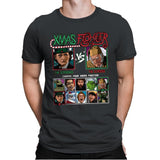 Xmas Fighter - Scrooged vs Christmas Carol - Mens Premium T-Shirts RIPT Apparel Small / Heavy Metal