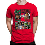 Xmas Fighter - Scrooged vs Christmas Carol - Mens Premium T-Shirts RIPT Apparel Small / Red