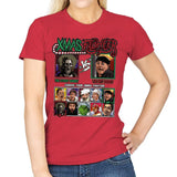 Xmas Fighter - Sticky Bandits vs Wet Bandits - Womens T-Shirts RIPT Apparel Small / Red