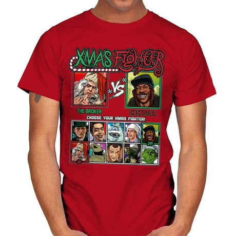 Xmas Fighter - Trading Places - Mens T-Shirts RIPT Apparel Small / Red