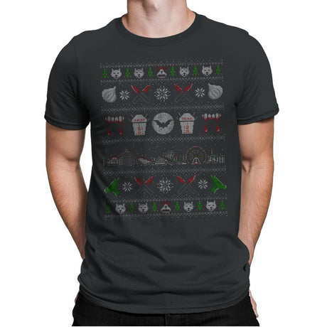 Xmas in Santa Carla - Ugly Holiday - Mens Premium T-Shirts RIPT Apparel Small / Heavy Metal