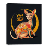 Yakuza Cat - Canvas Wraps Canvas Wraps RIPT Apparel 16x20 / Black