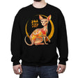 Yakuza Cat - Crew Neck Sweatshirt Crew Neck Sweatshirt RIPT Apparel Small / Black