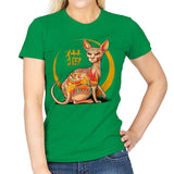 Yakuza Cat - Womens T-Shirts RIPT Apparel Small / Irish Green