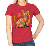 Yakuza Cat - Womens T-Shirts RIPT Apparel Small / Red