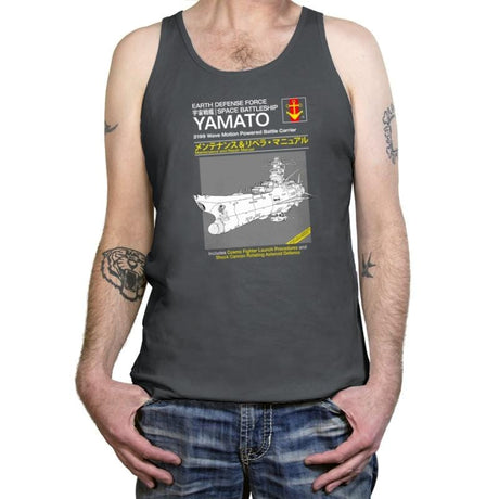Yamato Repair Manual Exclusive - Anime History Lesson - Tanktop Tanktop RIPT Apparel X-Small / Asphalt