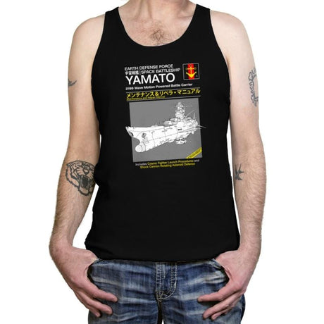 Yamato Repair Manual Exclusive - Anime History Lesson - Tanktop Tanktop RIPT Apparel X-Small / Black