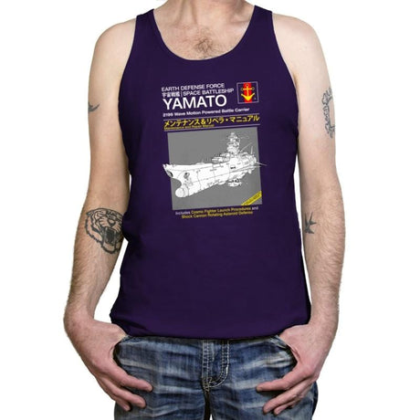 Yamato Repair Manual Exclusive - Anime History Lesson - Tanktop Tanktop RIPT Apparel X-Small / Team Purple