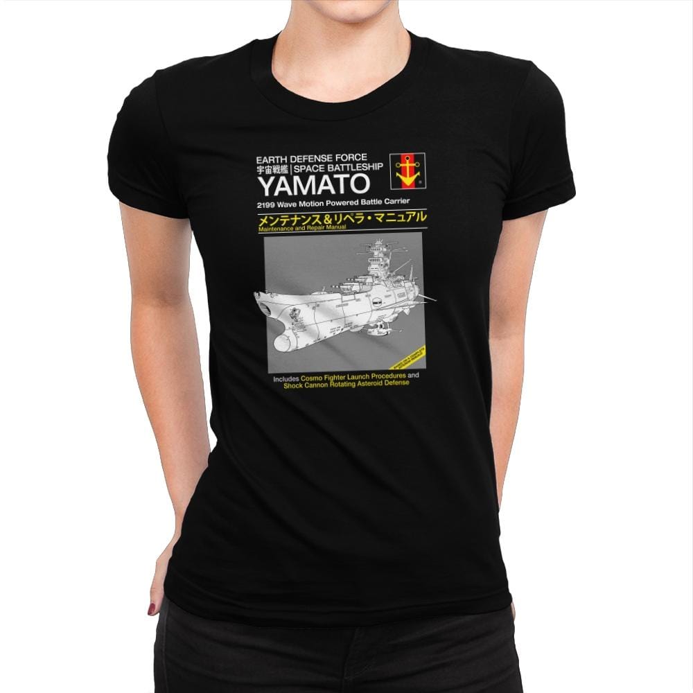 Yamato Repair Manual Exclusive - Anime History Lesson - Womens Premium T-Shirts RIPT Apparel Small / Indigo