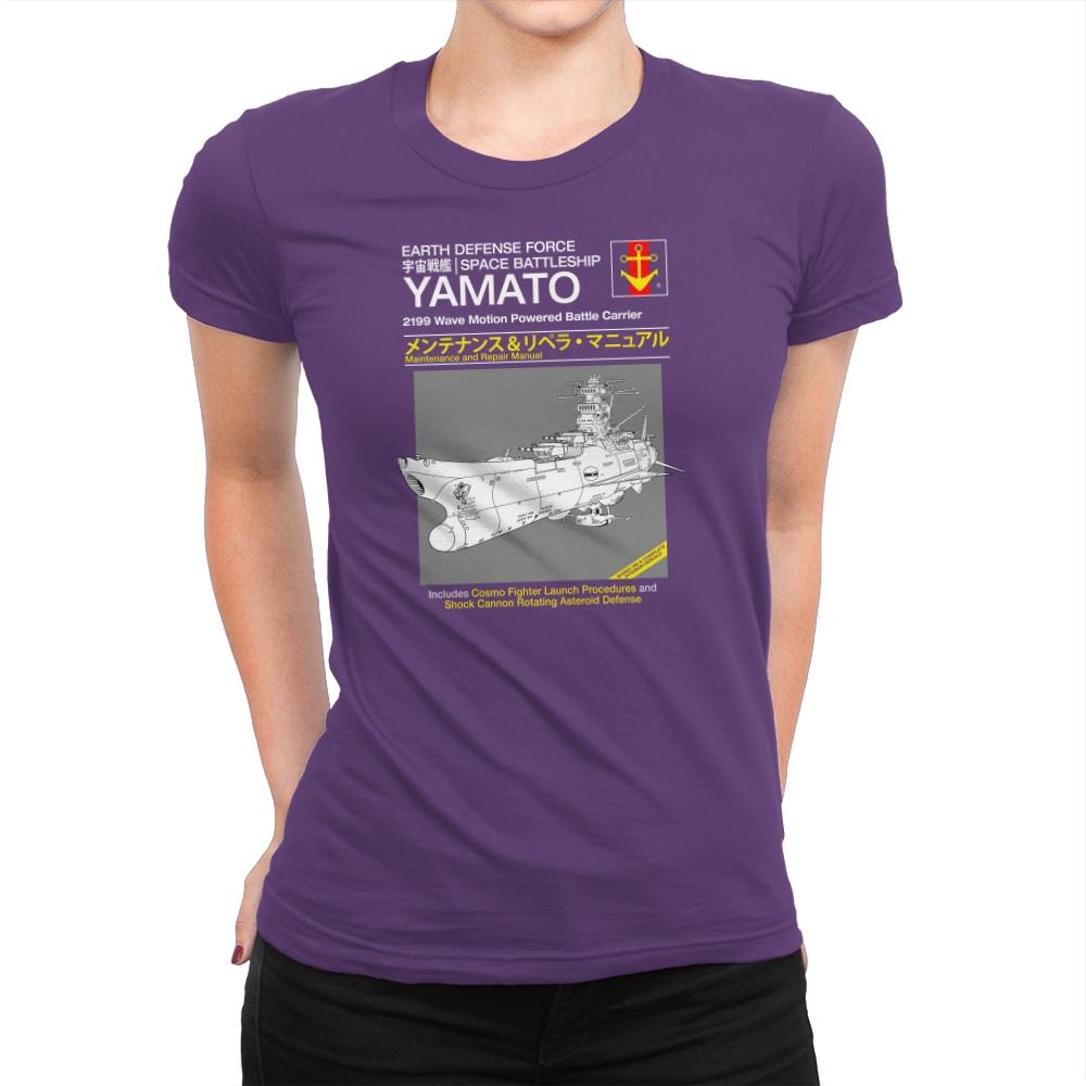 Yamato Repair Manual Exclusive - Anime History Lesson - Womens Premium T-Shirts RIPT Apparel Small / Purple Rush