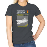 Yamato Repair Manual Exclusive - Anime History Lesson - Womens T-Shirts RIPT Apparel Small / Charcoal