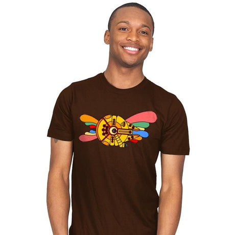 Yellow Hunk of Junk - Mens T-Shirts RIPT Apparel Small / Brown