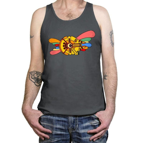 Yellow Hunk of Junk - Tanktop Tanktop RIPT Apparel X-Small / Asphalt