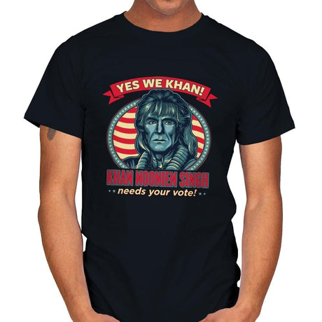 Yes We Khan - Mens T-Shirts RIPT Apparel Small / Black