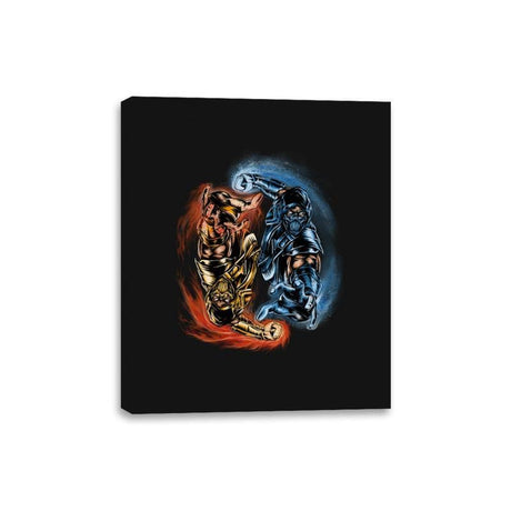 Yin Yang Kombat - Canvas Wraps Canvas Wraps RIPT Apparel 8x10 / Black