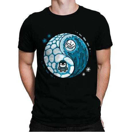 Ying Yang Pole - Mens Premium T-Shirts RIPT Apparel Small / Black