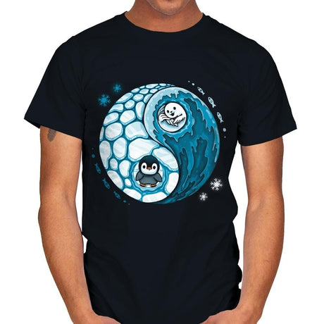 Ying Yang Pole - Mens T-Shirts RIPT Apparel Small / Black