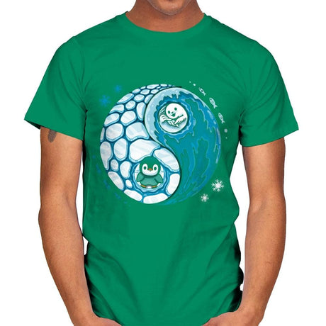 Ying Yang Pole - Mens T-Shirts RIPT Apparel Small / Kelly