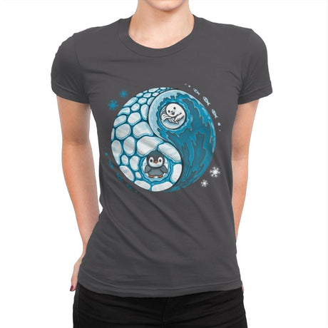 Ying Yang Pole - Womens Premium T-Shirts RIPT Apparel Small / Heavy Metal