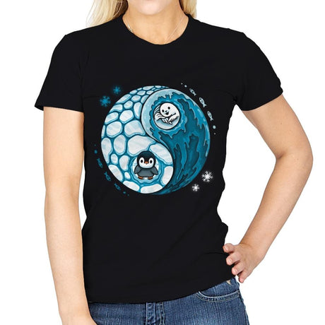 Ying Yang Pole - Womens T-Shirts RIPT Apparel Small / Black