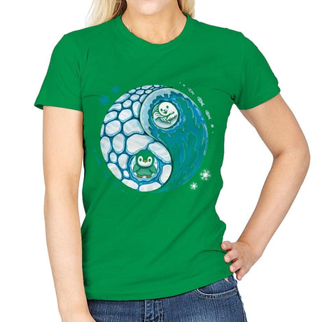 Ying Yang Pole - Womens T-Shirts RIPT Apparel Small / Irish Green