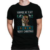 Yipee ki Yay Merry Christmas - Mens Premium T-Shirts RIPT Apparel Small / Black