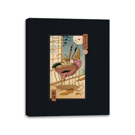 Yokai Ramen in Edo - Canvas Wraps Canvas Wraps RIPT Apparel 11x14 / Black