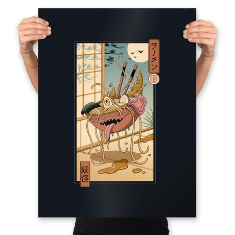 Yokai Ramen in Edo - Prints Posters RIPT Apparel 18x24 / Black