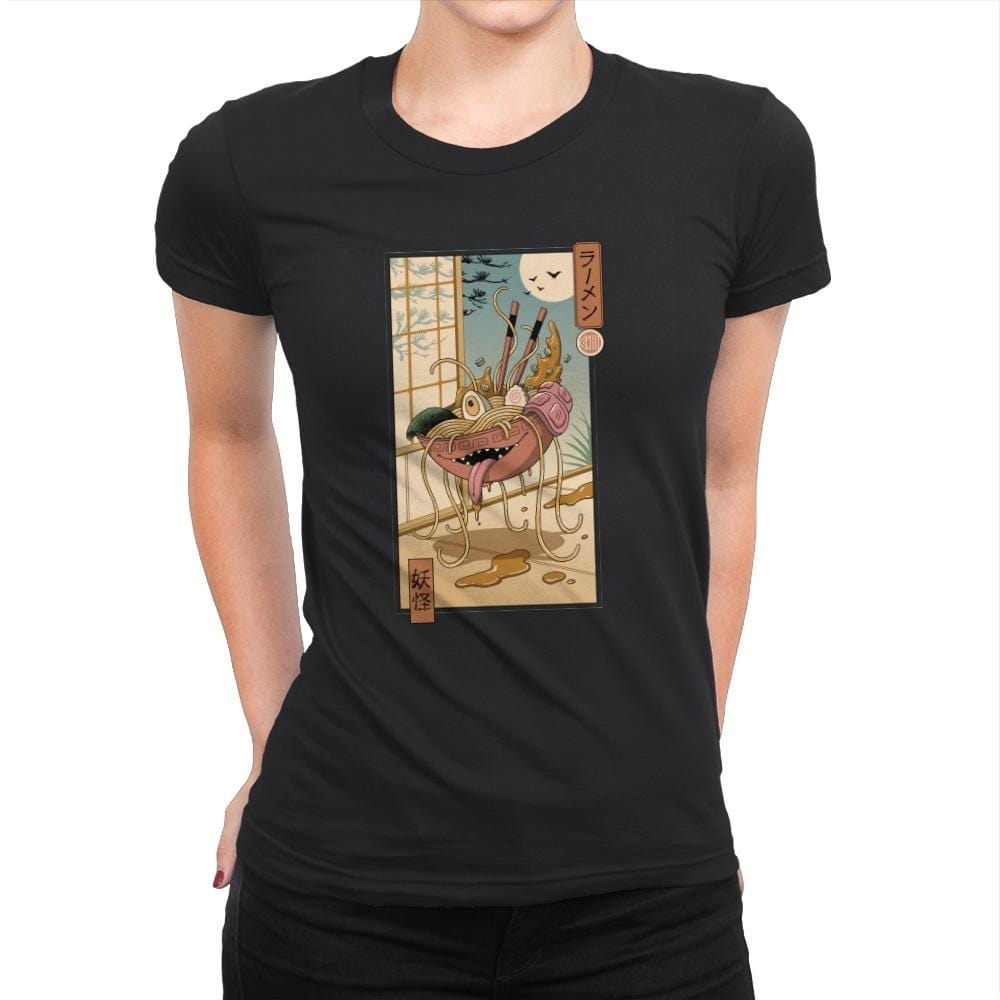 Yokai Ramen in Edo - Womens Premium T-Shirts RIPT Apparel Small / Black