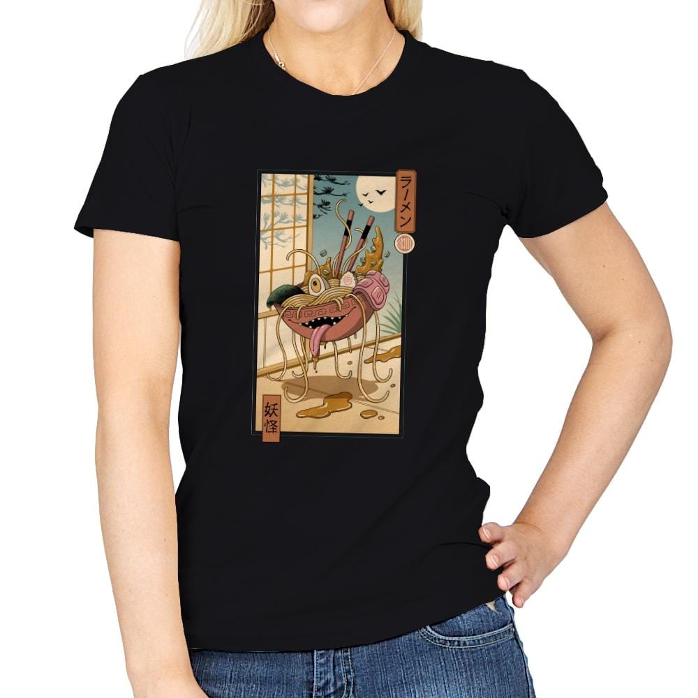 Yokai Ramen in Edo - Womens T-Shirts RIPT Apparel Small / Black